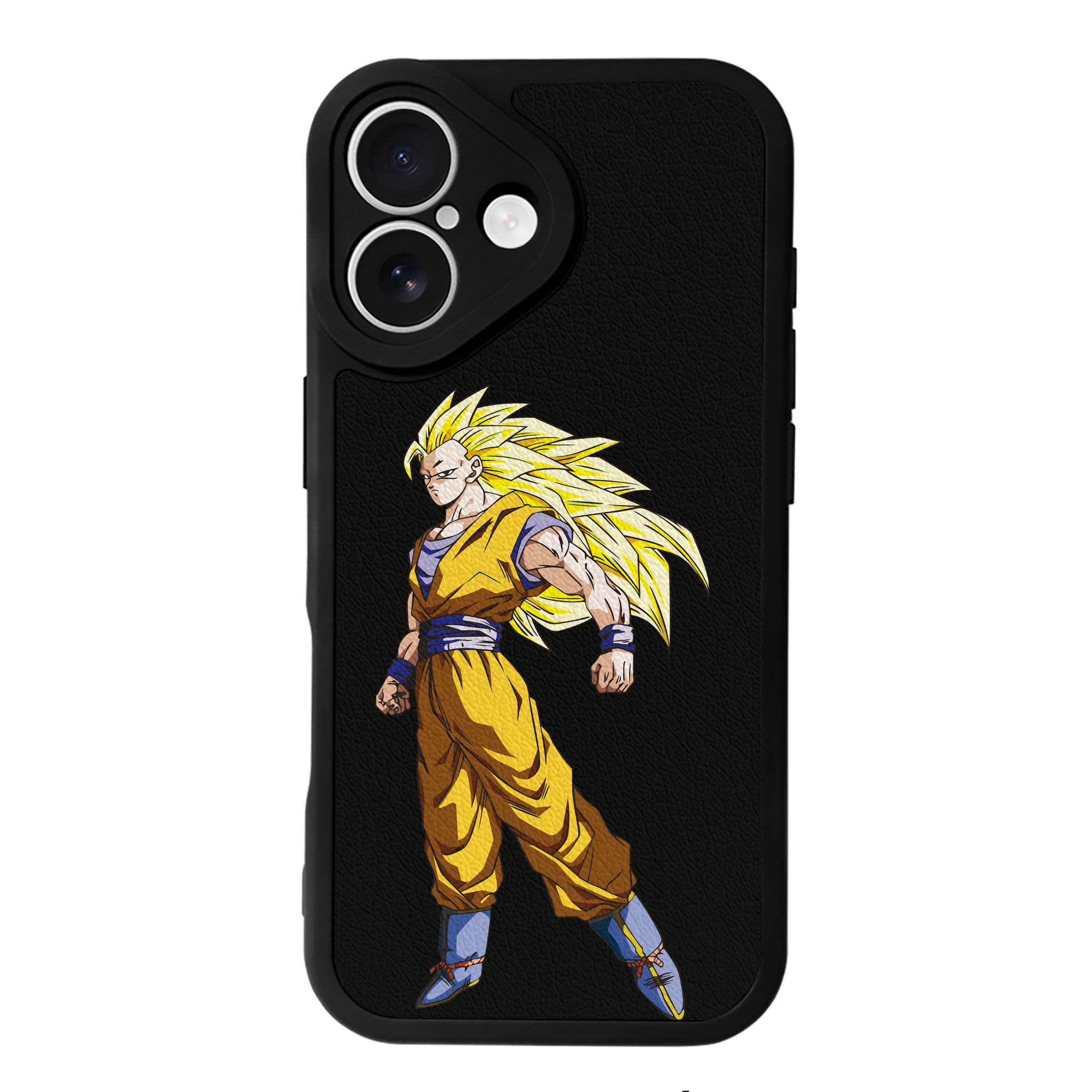 （画像用） ドラゴンボール 孫悟空（そん ごくう）Son Goku カカロット DRAGON BALL Kakarotto 【iPhone 16シリーズ対応】シリコンスマホケース（レザー調） 材質：シリコン